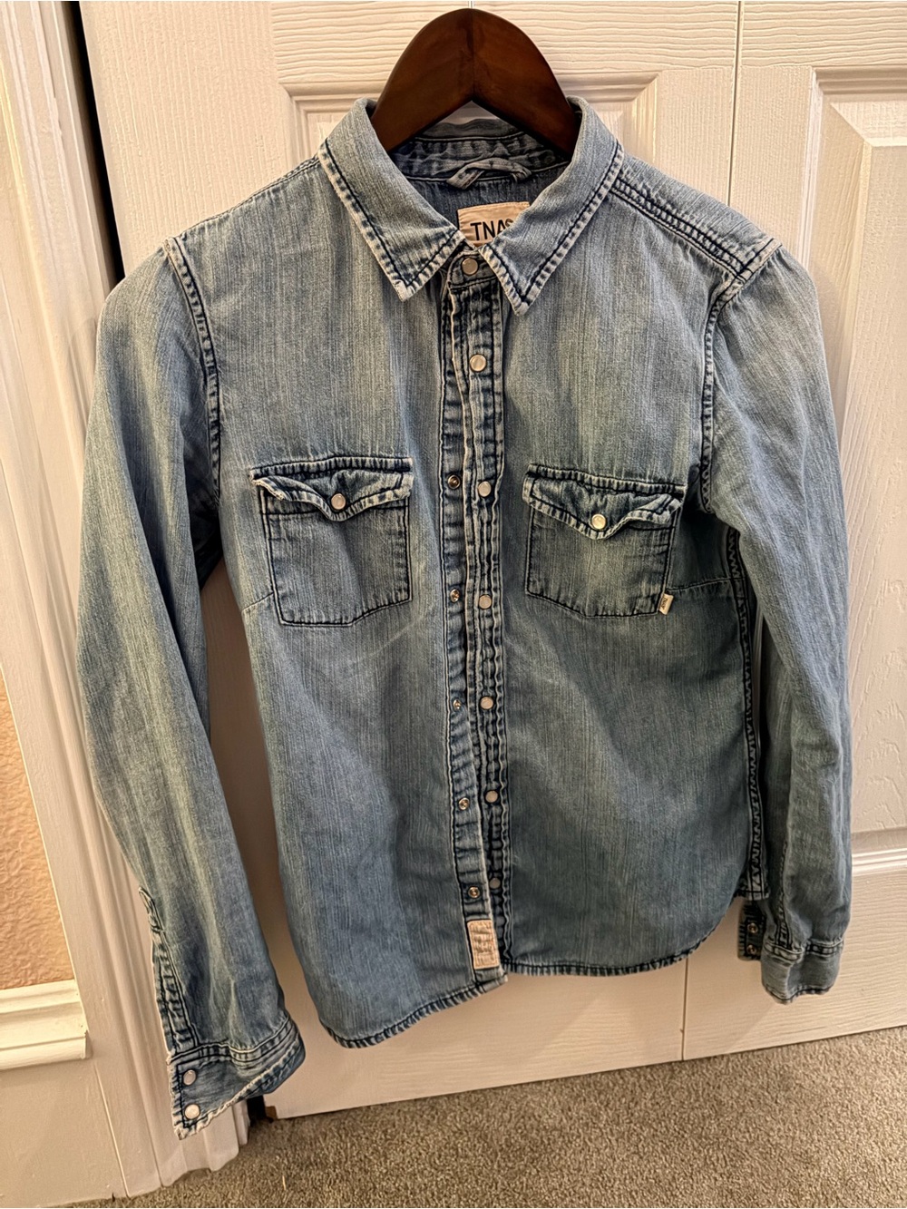 Light Wash Denim Shirt - Untitled Brand